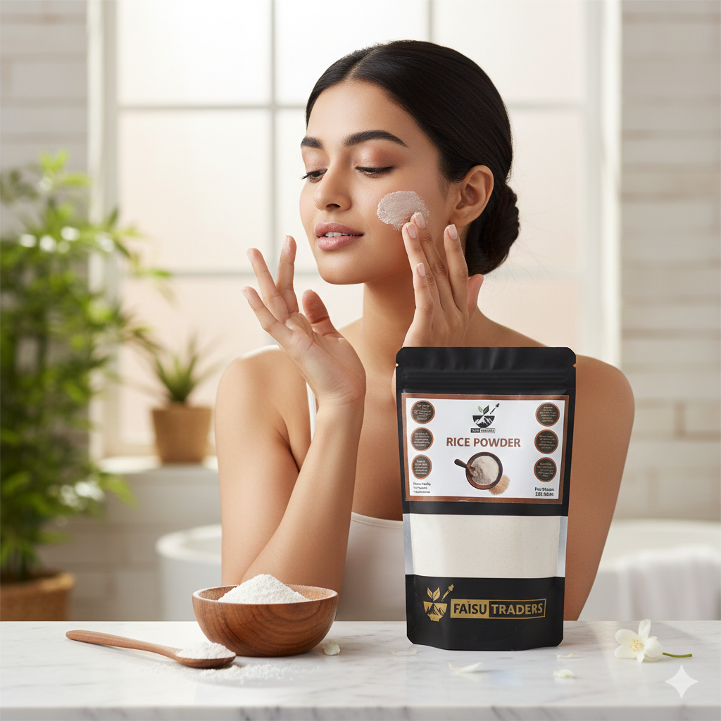 Rice Powder 200g – 100% Natural Face Pack & Exfoliant for Bright, Smooth Skin