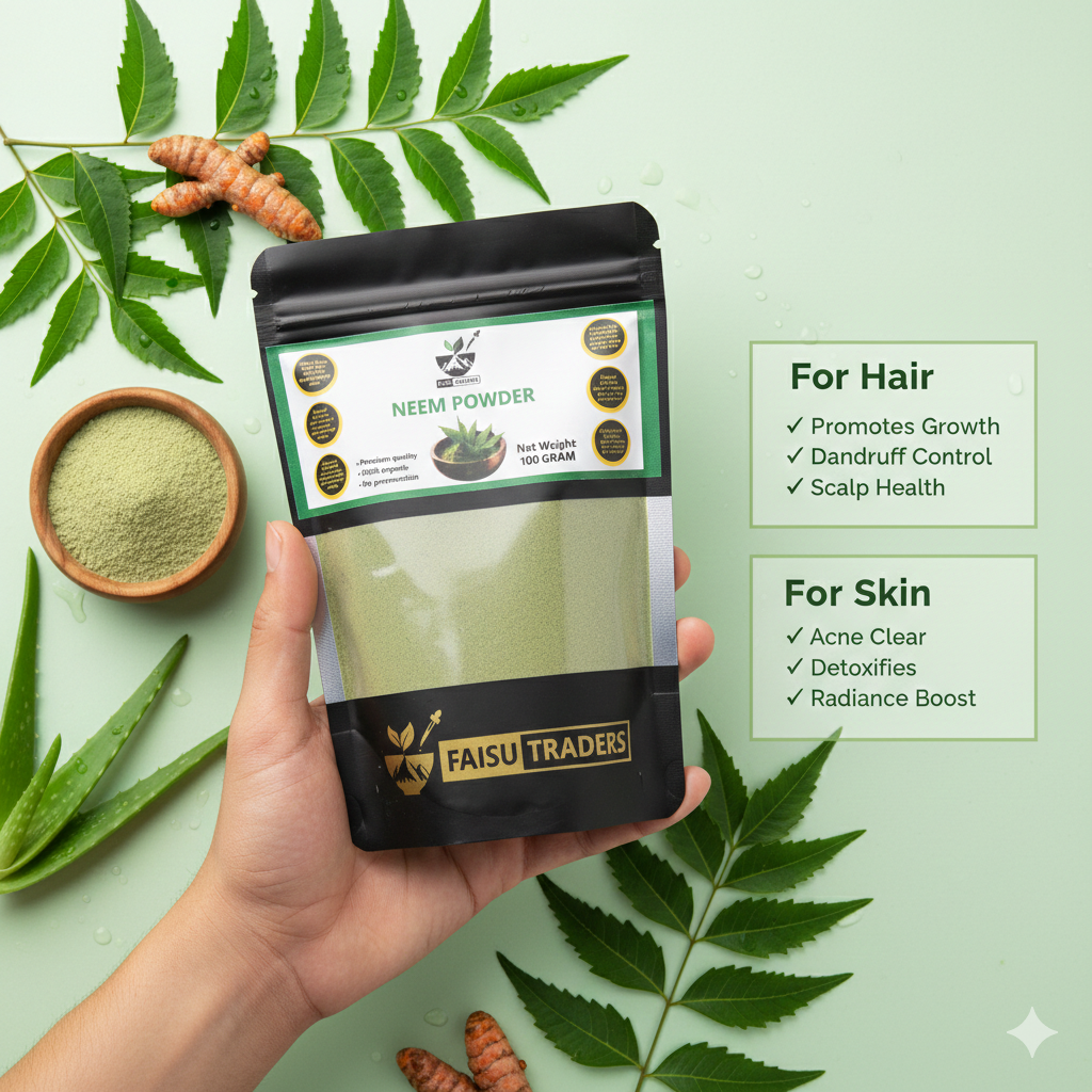Neem Powder 200g – 100% Natural Antibacterial Herbal Powder for Skin & Hair Care