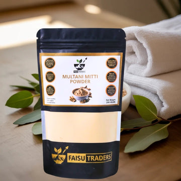 Multani Mitti Powder 200g – 100% Natural Fuller's Earth for Glowing, Oil-Free Skin
